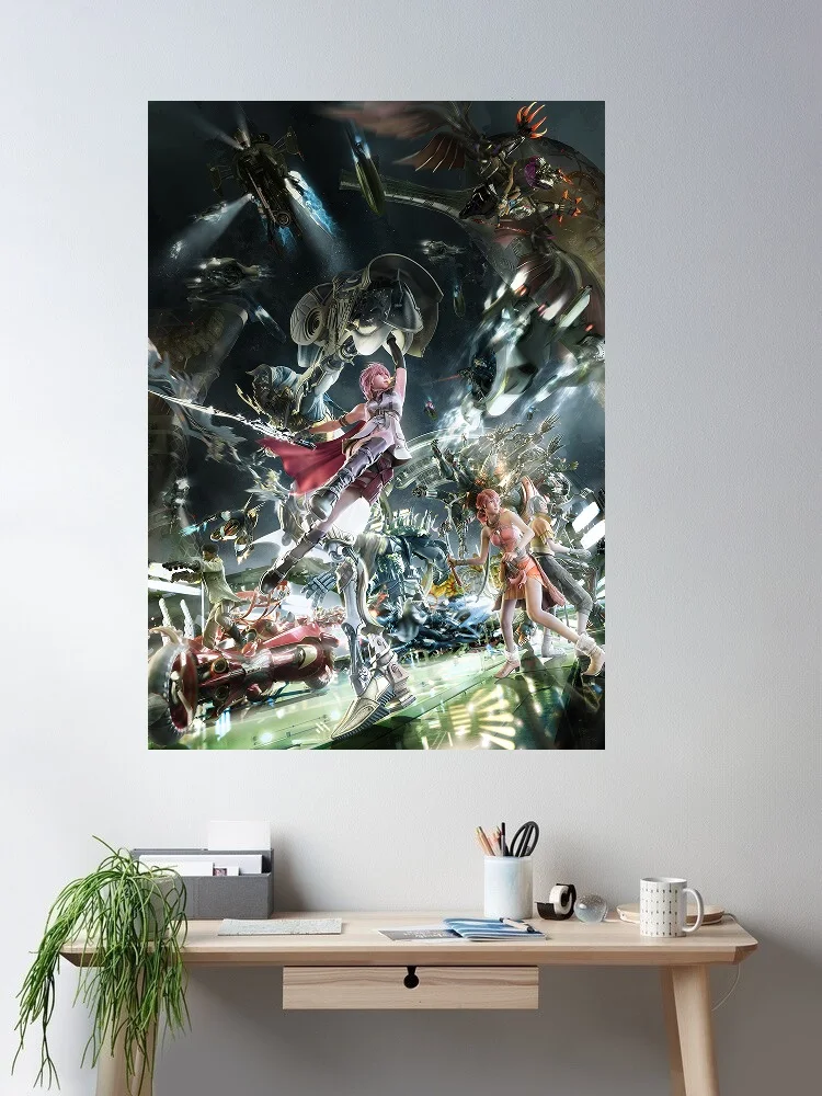 8style Choose Final Fantasy XIII Posters Prints Wall, Art Silk Picture Painting For Living Room Decor
