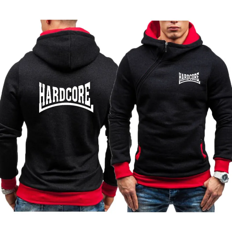 

Spring Autumn Hoodie Sweatshirt Hardcore Ma1 Bomber Print Men Streetwear Fleece Zipper pullover Hip Hop Harajuku Tracksuit