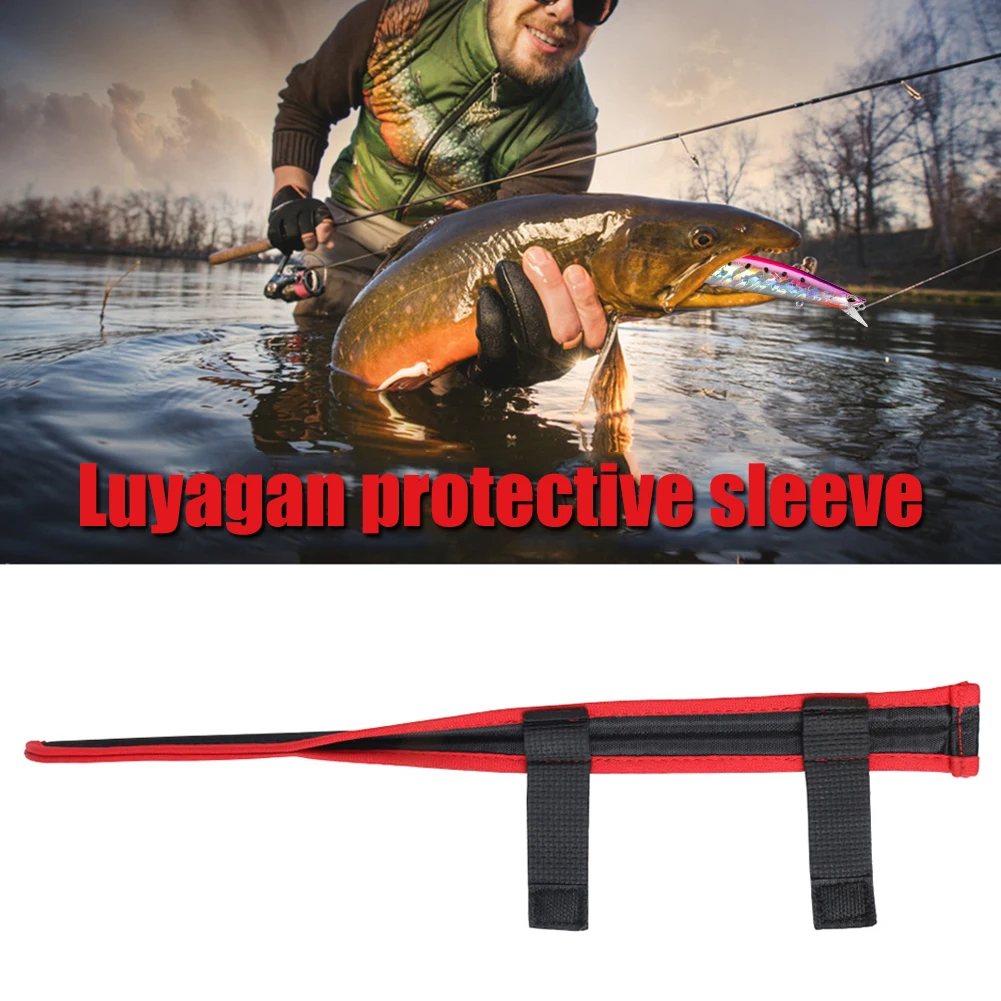 

Fishing Pole Protective Sleeve Portable Fishing Rod Tie Wrapping Band Belt Fishing Rod Tip Storage Bag Fishing Rod Accessories