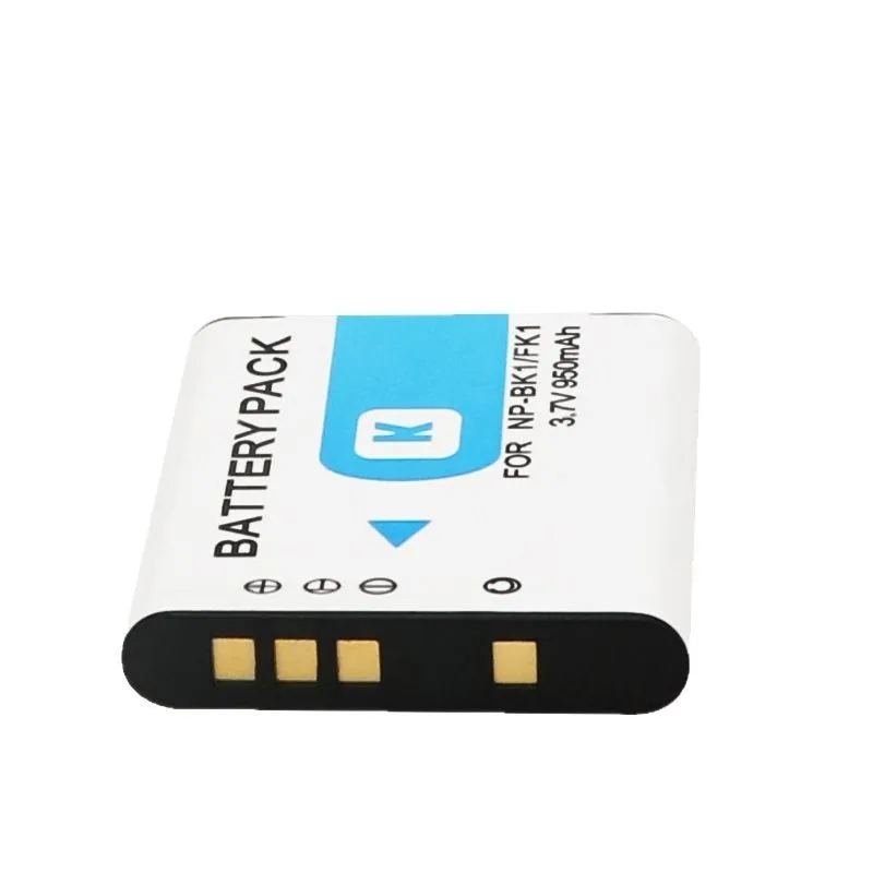NP-BK1/FK1 Battery 3.7V 950mAh Rechargeable Batteries and Charger for Sony DSC S750 S780 S950 S980 W190 W180 Camera Battery