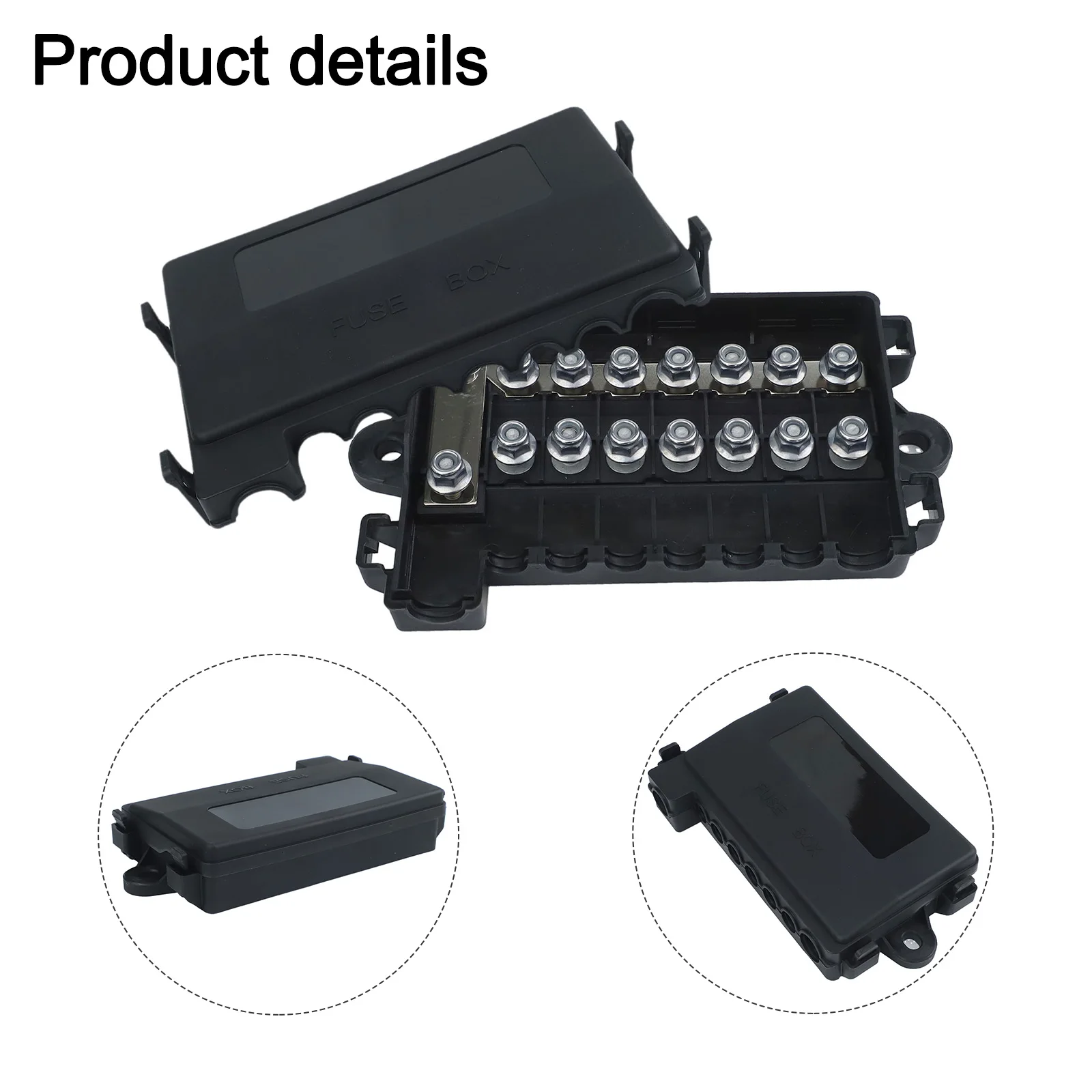 

Распродажа, новейший высококачественный 7-контактный 32 В автомобильный держатель блока предохранителей миди 15A-250A для автомобиля на колесах, лодки, автомобильные аксессуары