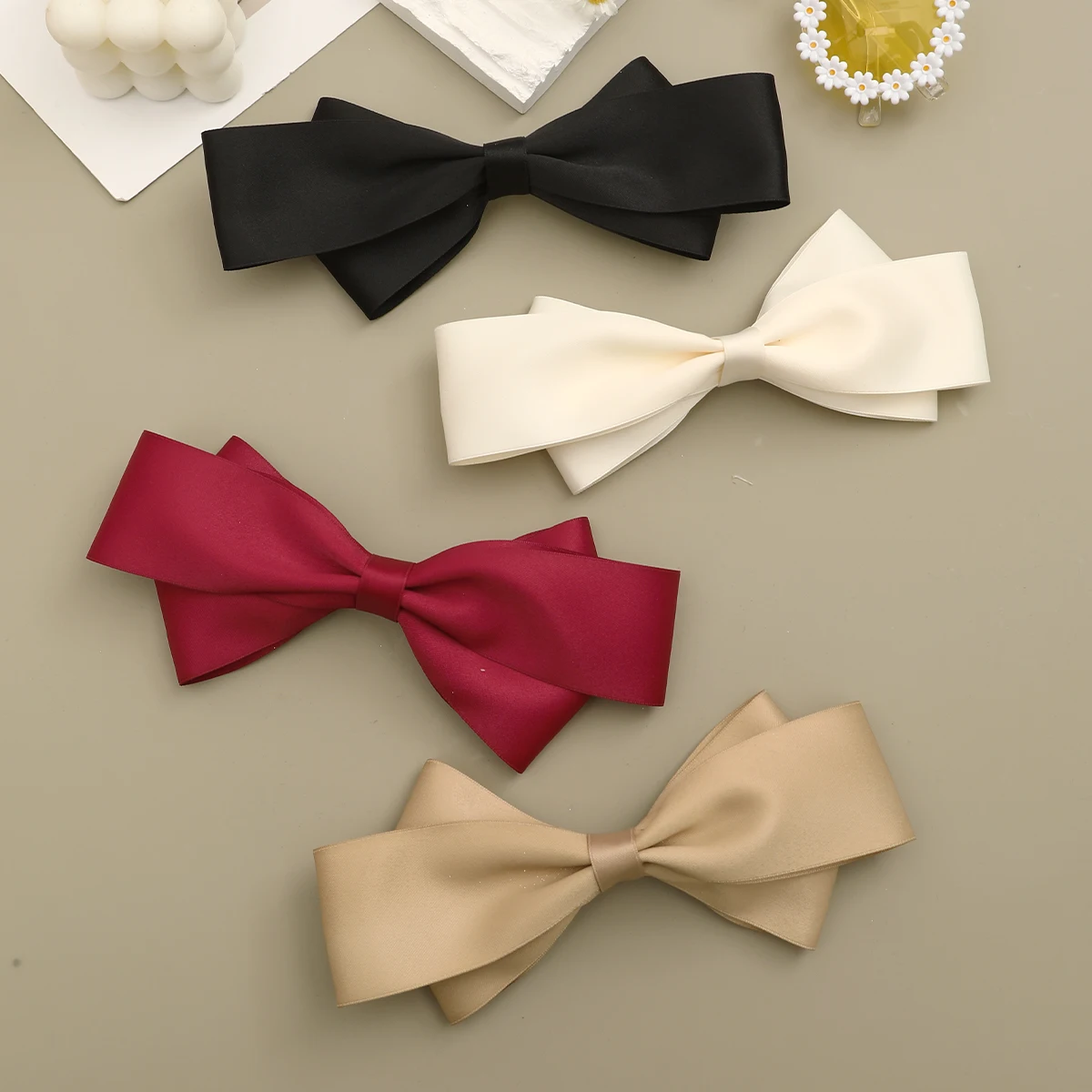 الحلو القوس الربيع مشبك شعر الكورية موضة Hairgrip للنساء الفتيات Bowknot بلون مشابك الشعر أغطية الرأس إكسسوارات الشعر #2