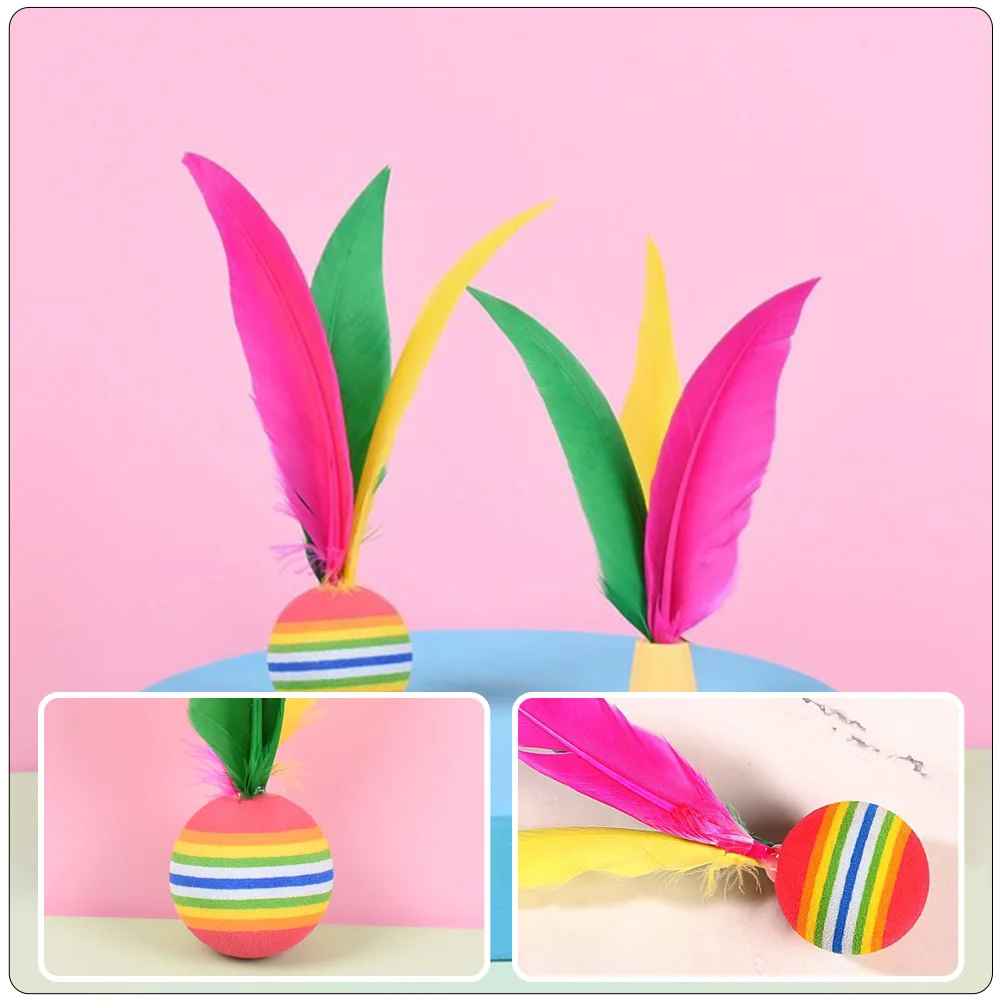

6pcs Badminton Shuttlecocks High Elastic Wear Resistant Toy Balls for Kids Adults Outdoor Indoor Sports Training