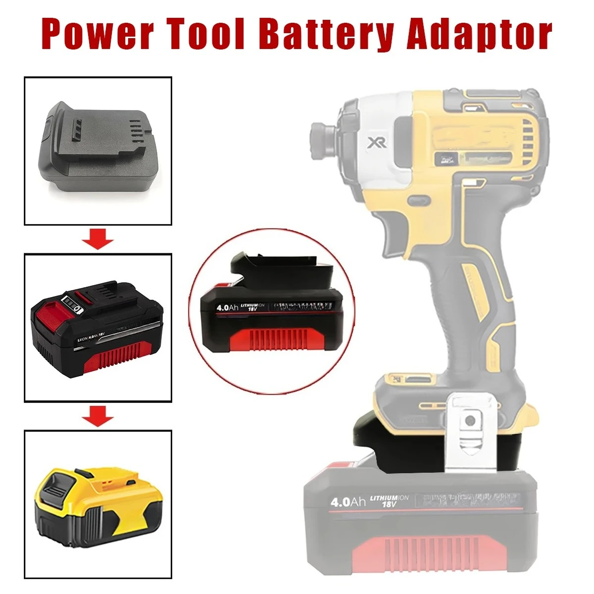 

Battery Adapter Converter for Ein-hell 18V Lithium Batteries Compatible with For Dewalt DCB 18V/20V Battery Power Tools Drills