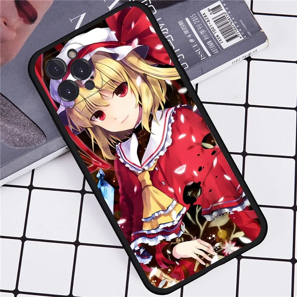Anime Touhou Scarlet Eyes Phone Case for iPhone 15 8 7 6 6S Plus X SE 2020 XR XS 14 11 12 13 Mini Pro Max Mobile Case image 4