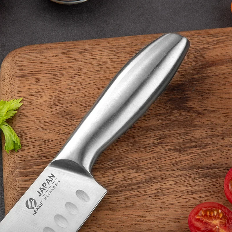 Stainless Steel Chef\'s Meat Cleaver Japanese Style Knife Santoku Knife Household Vegetable Slicing Knife Boning Cleaver