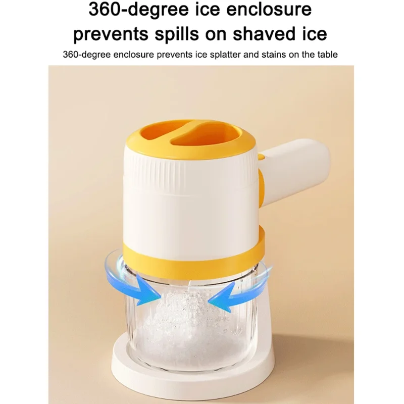 Ice Block Making Machine Household Multi-Purpose Detachable Mini Electric Shaved Slush Smoothie Maker Crusher Shaver