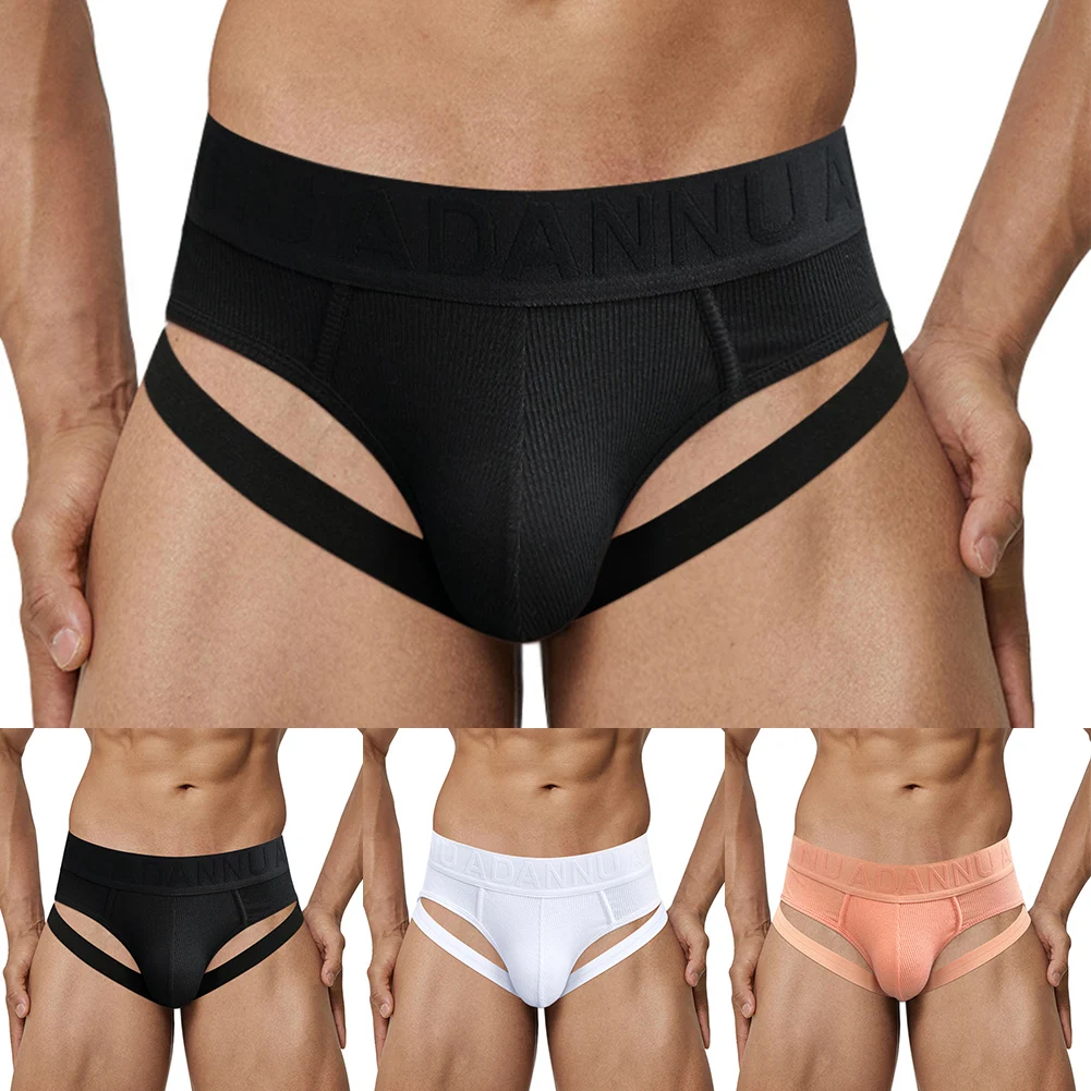 

Mens Sexy Underwear Strap Athletic Jockstraps Solid Underpants Lightweight Panties Briefs Swimwear Beachwear Elasticity Slips