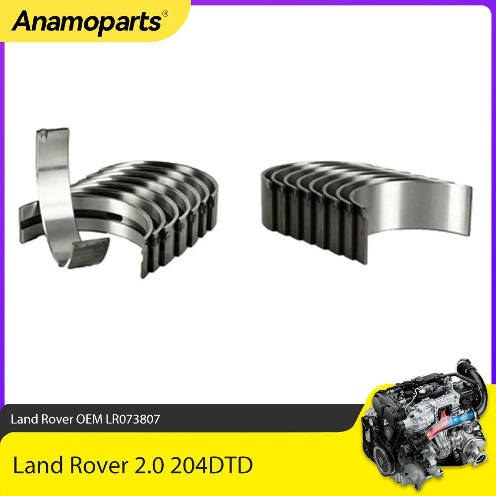 

Main Bearing Crankshaft Connecting Rod Bearing Set Fit 2.0 T For Land Rover Discovery Jaguar Range Rover 2.0T 204DTD 0.25