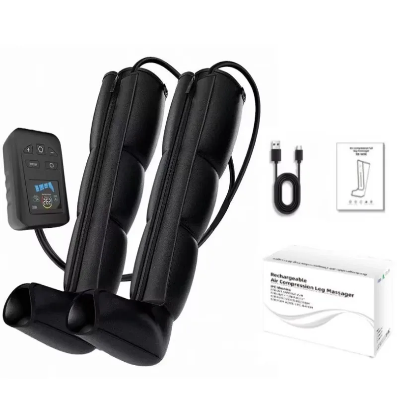 

Rechargeable 3200mah Battery 4 Chamber Air Compression Leg Massager Recovery Device Therapy Air Compression Pump Recovery Boots