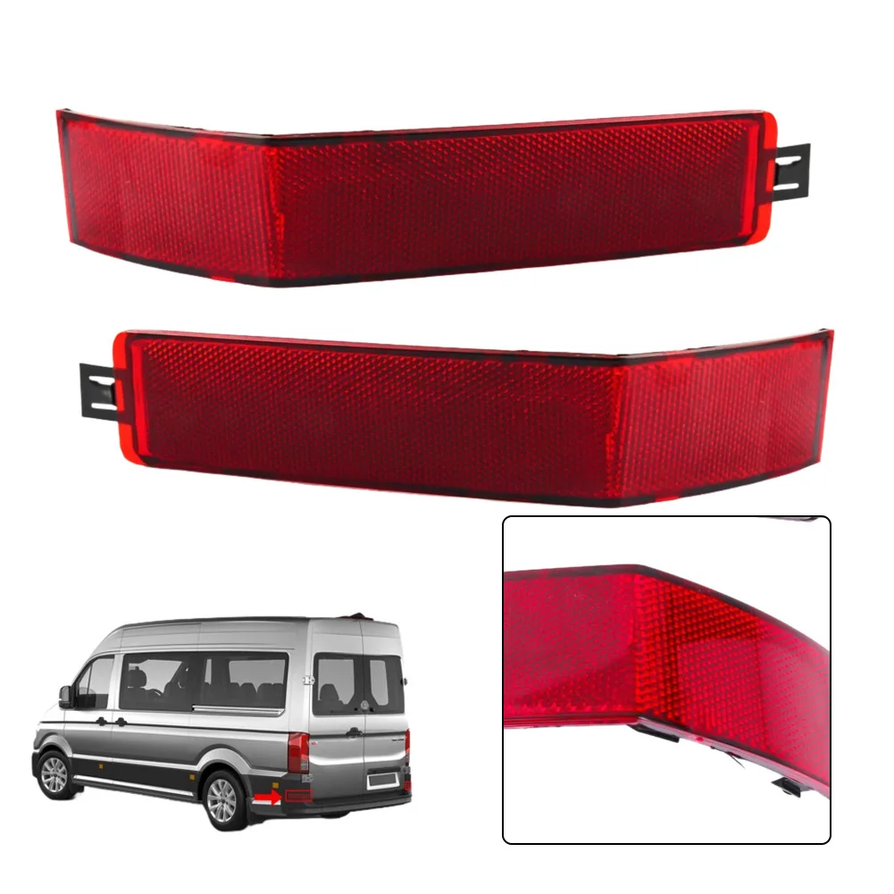 

Pair Car Rear Bumper Reflector Driving Fog Lights No Bulb 7C0945106 7C0945105 For Crafter For Mantge 2017-2021