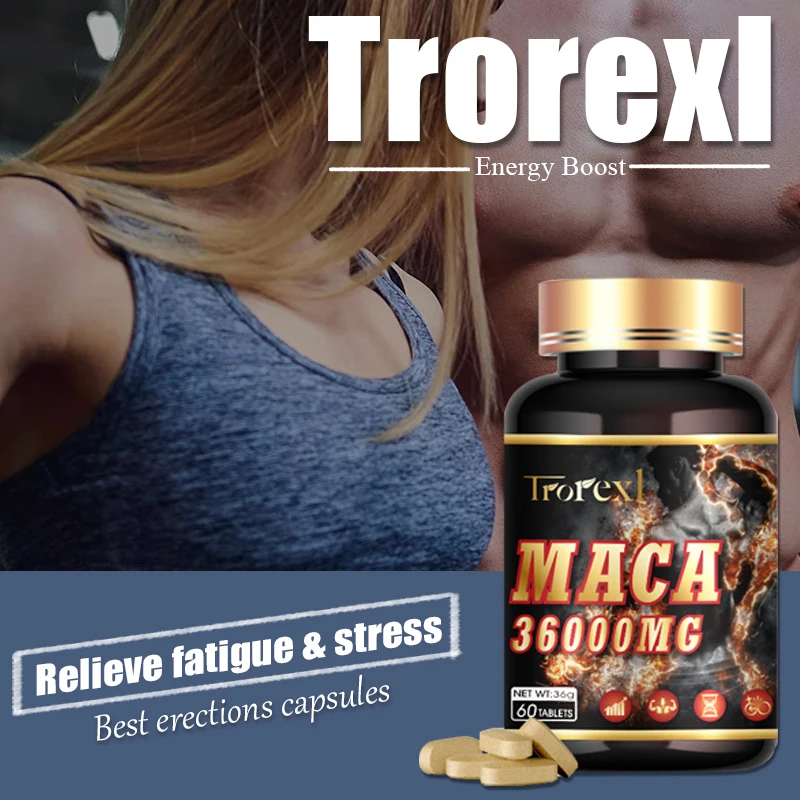 Best erections capsules, Organic maca ginseng, Enhance Endurance&size, Male Enhancement Supplements, Relieve fatigue & stress