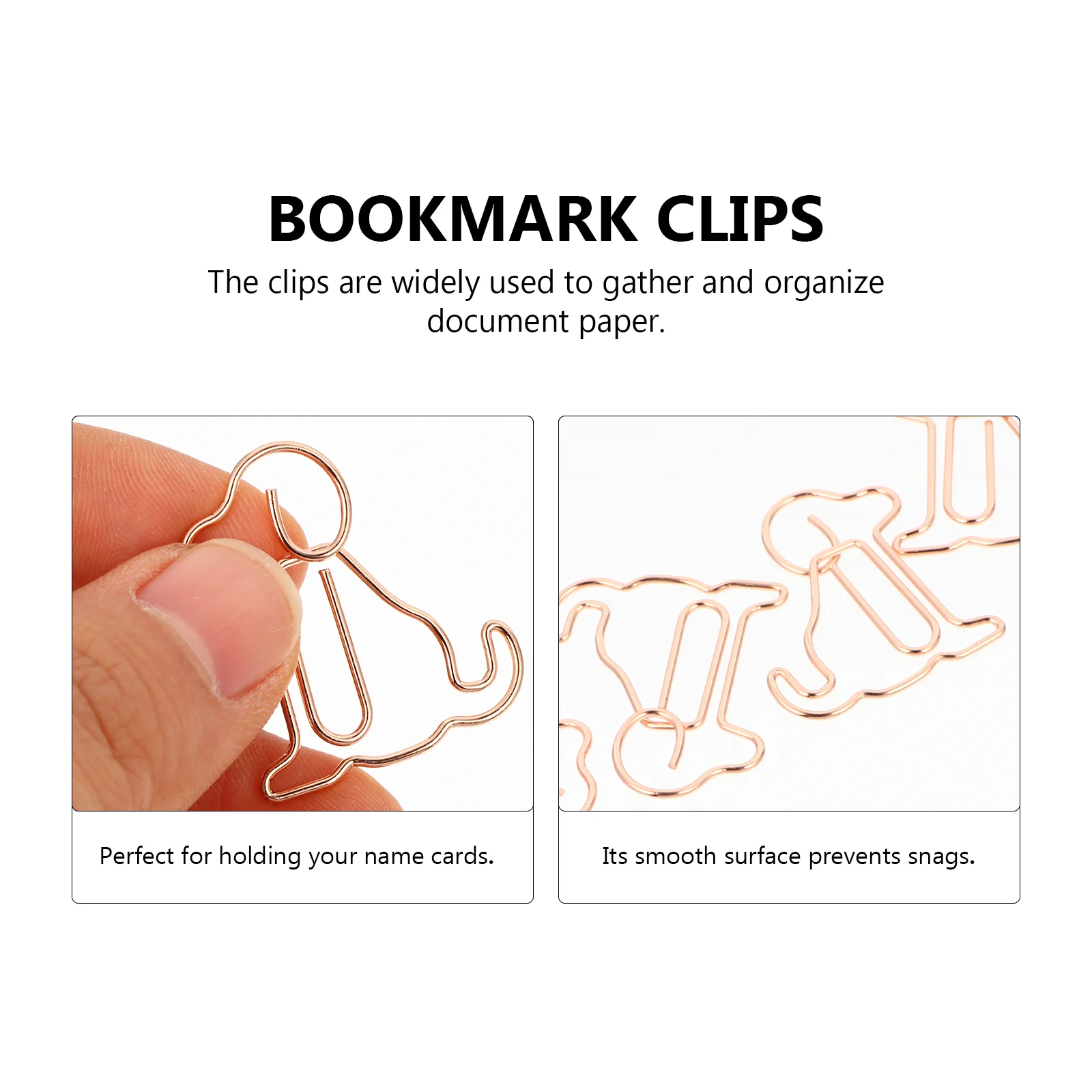 25 Pcs Animal Shaped Metal Paper Clips Sturdy Bookmark Note Clips for Files Photos Cards Scrapbooks Desks Gifts