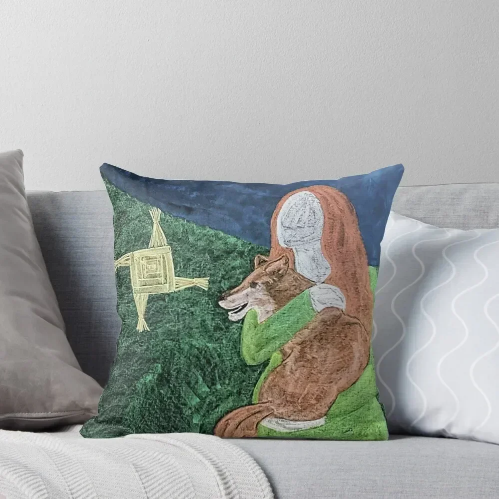 

St. Brigid Throw Pillow Christmas Pillows Christmas Covers Decorative Cover For Living Room Pillowcases For Pillows pillow