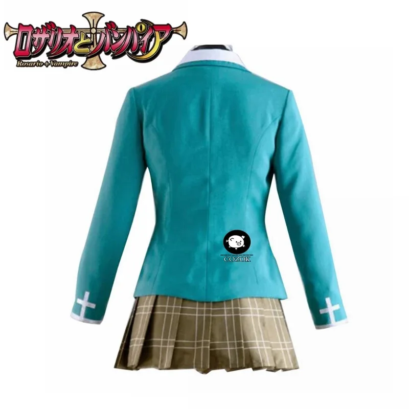 

CyAnime Rosario to Vampire Moka Akashiya, униформа, костюм для косплея, униформа, индивидуальный размер