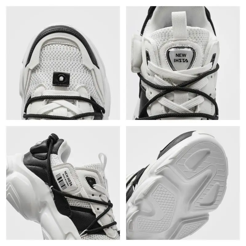 INS Hot Sales Chunky Sneakers Women Thick Sole Jogging Sports Shoes Men Mesh Breathable Platform Dads Shoes Male Walking Shoes