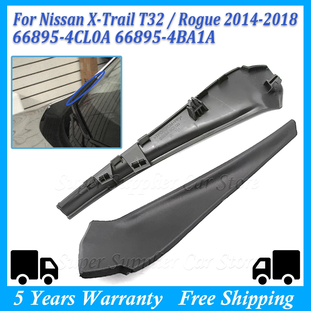 Car Front Windshield Wiper Cowl Trim Cover Water Deflector Plate Neck Panel For Nissan X-Trail Xtrail T32 Rogue 2014-2018