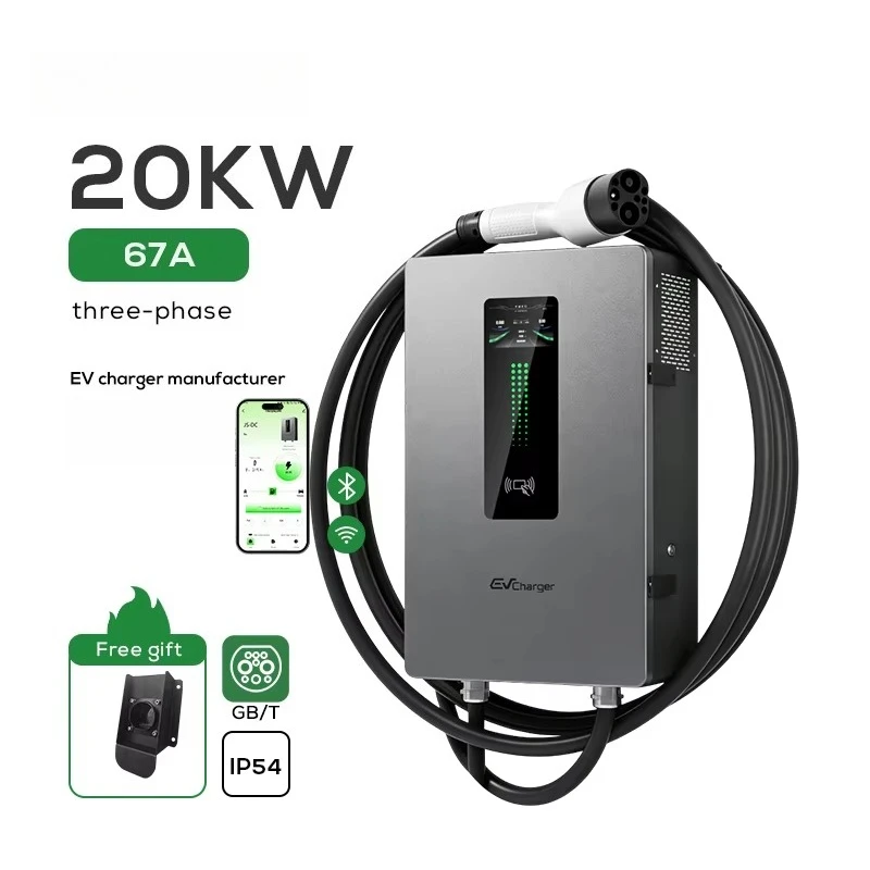 Wall Mounted Fast DC EV Charger 20kw 30kw 40kw GBT CCs2 Car Electric Charging Stations 7kw Home Charging Solution for Electric V