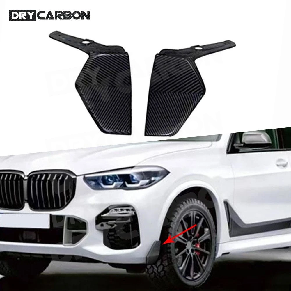 

Carbon Fiber Front Bumper Lip Side Splitters Winglet Apron for BMW X5 G05 M Sport 2019+ ABS Splitter Flaps Body Kits Accessories