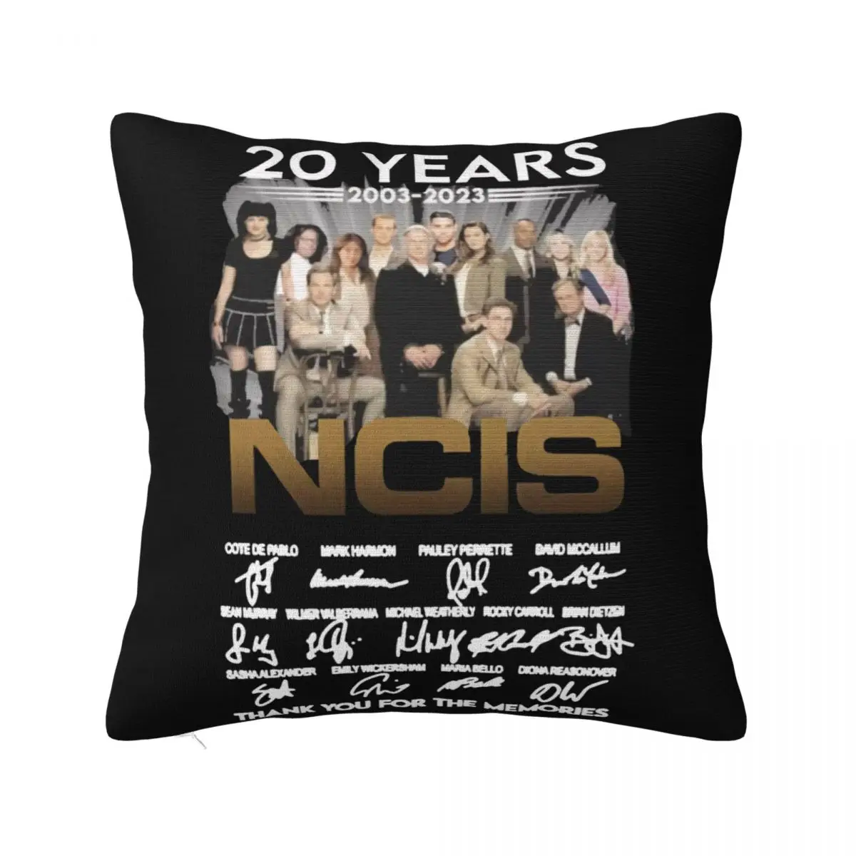 20 Years 2003 2023 Ncis Thank You Decoration Pillows For Sofa Cushion Cover 45X45 Pillow Case Pillow Cover