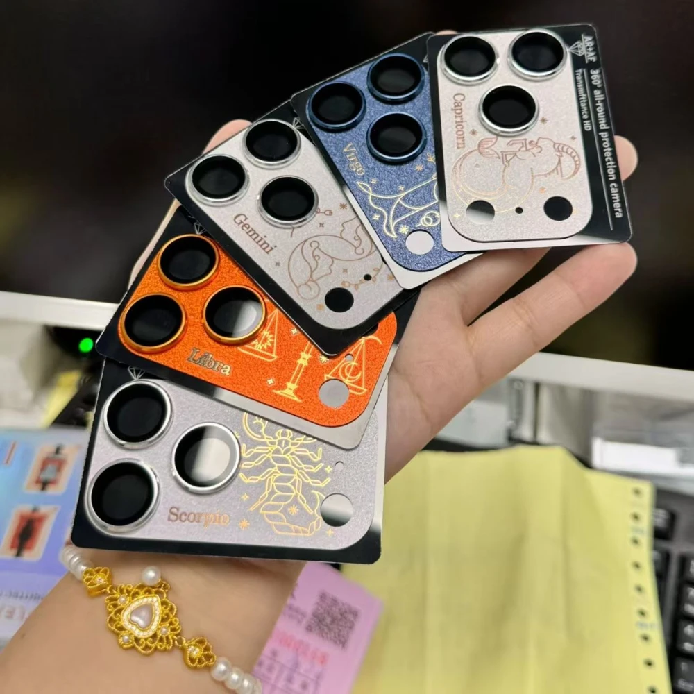 Personalità Constellation Series Pellicola per lenti Copertura completa per IPhone 17 Pro Max Air 9H Armor Tappo protettivo per fotocamera posteriore integrato