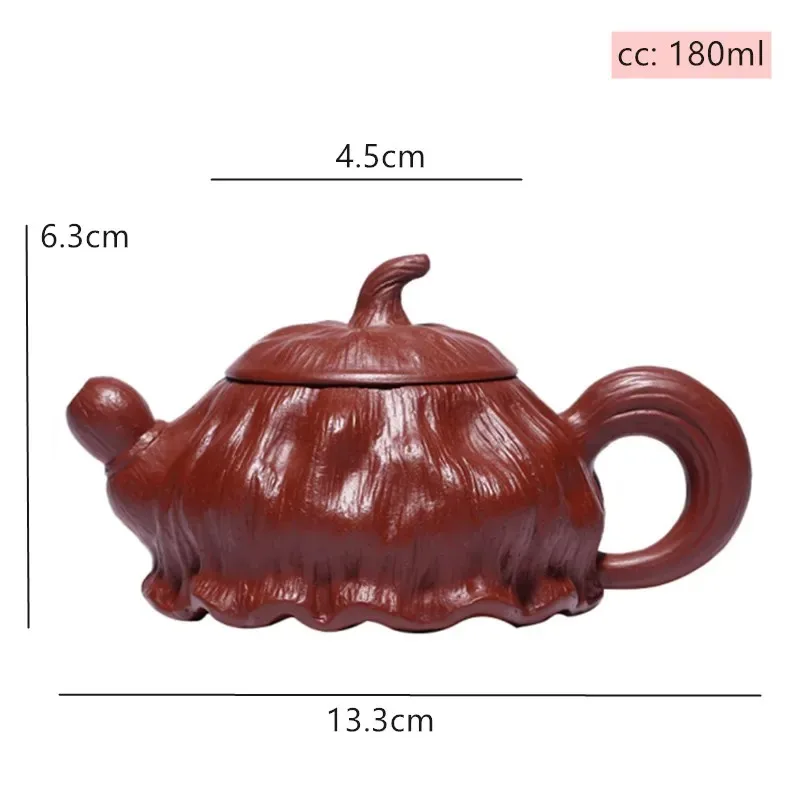 Creative Handmade Yixing Purple Clay Teapot Authentic Dahongpao Filter Beauty Tea Pot Chinese Zisha Tea Set Drinkware 180ml