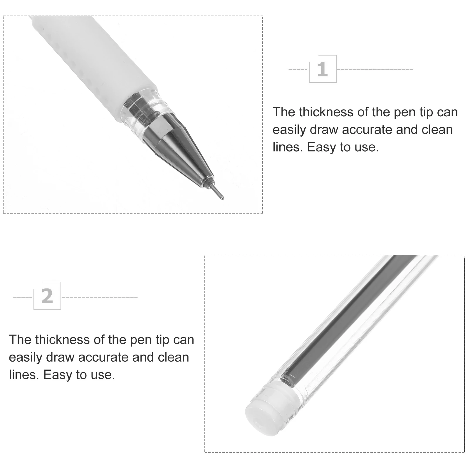 

3pcs Waterproof Pens for Eyebrows Surgery Earrings Skin Positioning Red Color Thick Tip Sweat Eyebrow Microblading Pen Proof