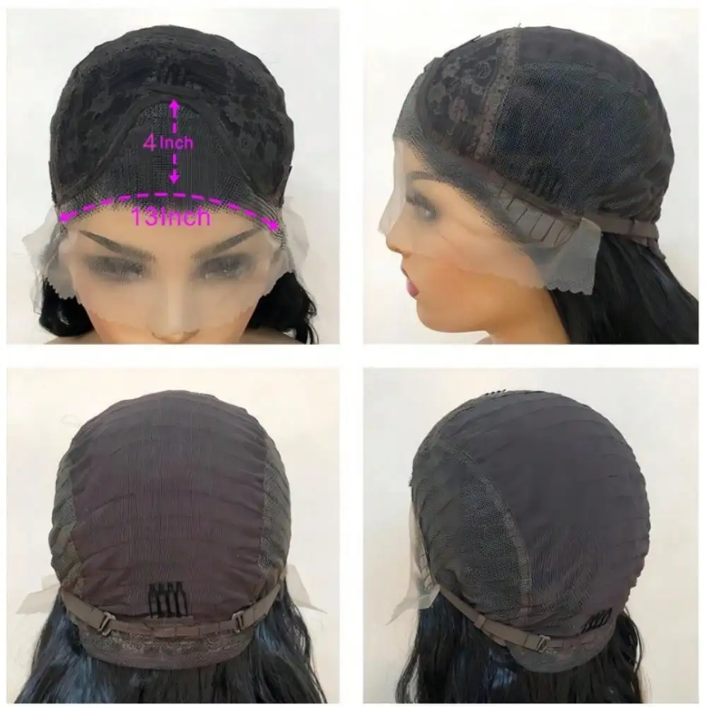 Platinum Blonde Lace Front Wig for Women 26 Inch Straight 13*4 Natural Lace Wigs High Quality Synthetic  Heat-Resistant  Cosplay