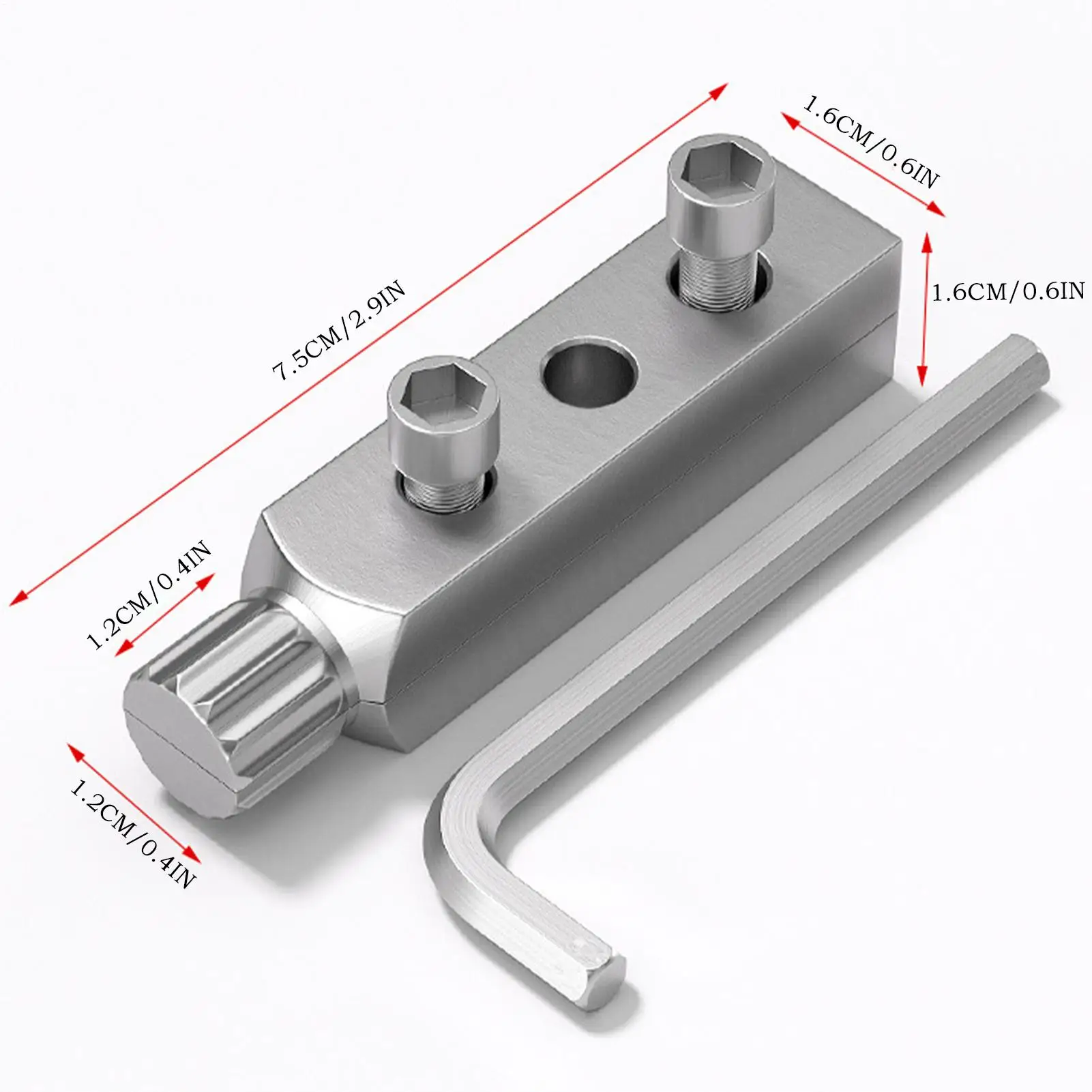 Extractor de cables rotos de acero al carbono, herramientas de roscado, removedor de tornillos de grifo, reparación de válvula angular de grifo de agua para Extractor de pernos de 4/6 puntos