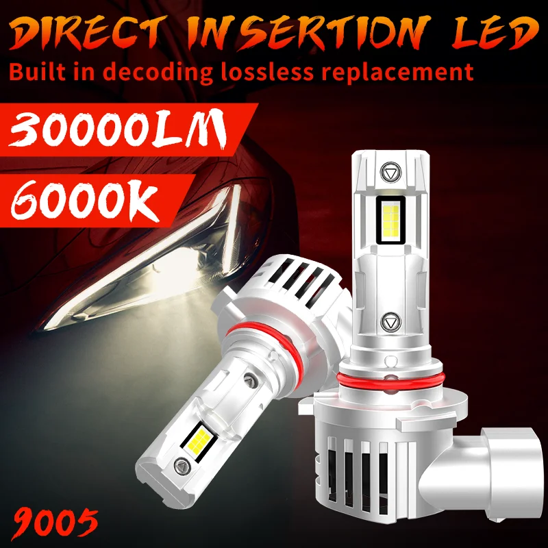 

2 шт. 6000K H7 Комплект светодиодных фар H11 Противотуманные фары HB3 H1 H4 H3 9007 9004 H13 9012 880 881 Автомобильные светодиодные лампы Светодиодные фары Лампа LIGHT