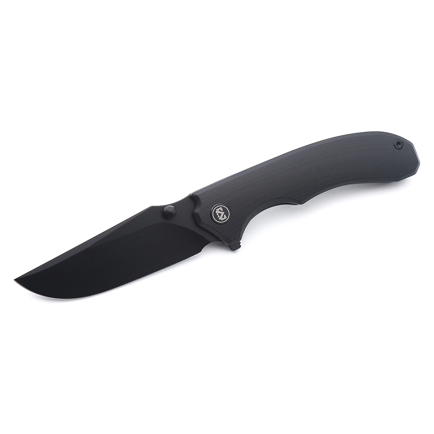 

M Miguron Knives Centurion Flipper Folding Knife Black PVD 14C28N Blade Black G10 Handle Tactical Survival Pocket Knife