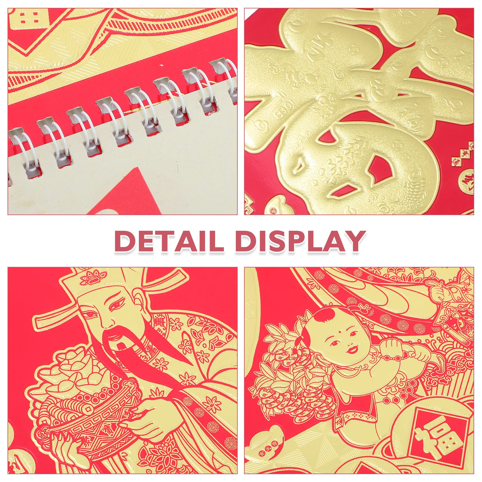 2 pezzi 2026 calendario da parete cinese appeso tradizionale cavallo zodiacale date lunari Feng Shui buona fortuna Capodanno Home Office