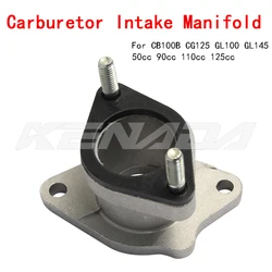 Carburetor Intake Manifold For CB100B CG125 GL100 GL145 50cc 90cc 110cc 125cc 27-28mm