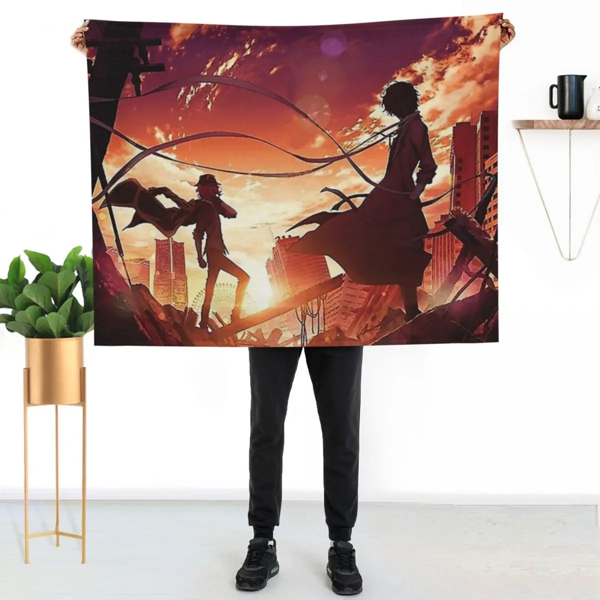 

SOUKOKU Poster Throw Blanket Summer Cool Breathable Blanket for Sleeping