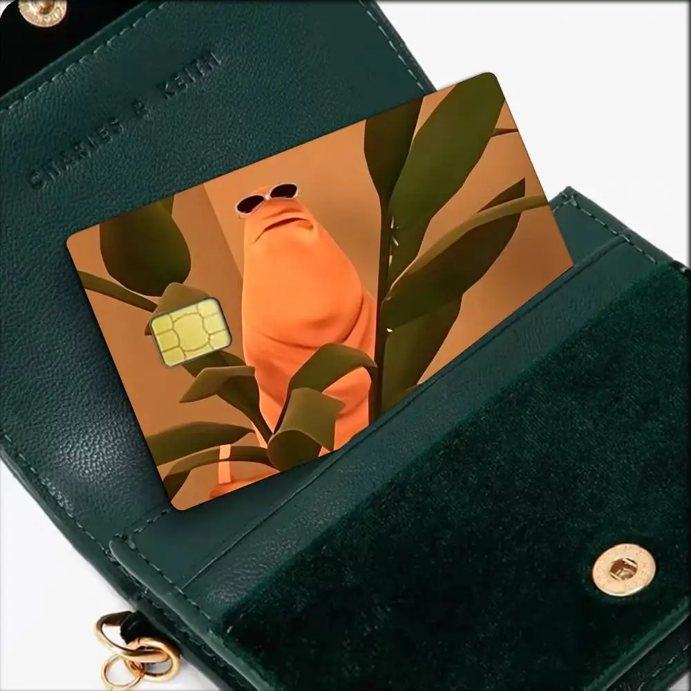 Marcus The Worm Robert Help Waterproof Film Skin Cover Credit Card Stickers Debit Front Bank Bus