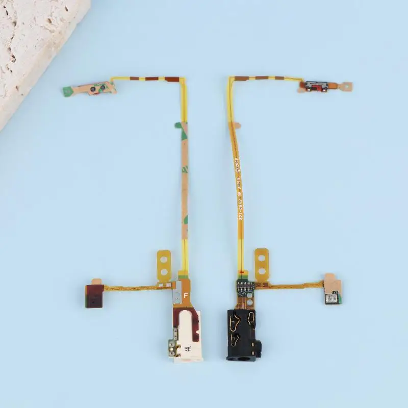 For IPod Nano 5 5th Gen Black White Headphone Audio Jack Hold Switch Microphone Module Flex Cable Repair Part