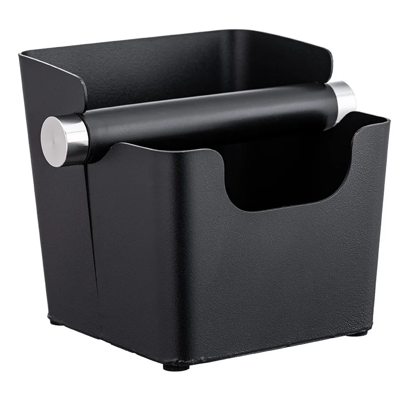 

Square Coffee Knock Box Shock-Absorbent Espresso slag Box for Barista Coffee Grind Anti-slip Espresso Dump Bin Grind Waste Bin