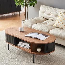 Nordic Simple Coffee Tables Aesthetic Modern Minimalist Storage Side Table Premium Unique Mesa De Centro De Sala Furniture