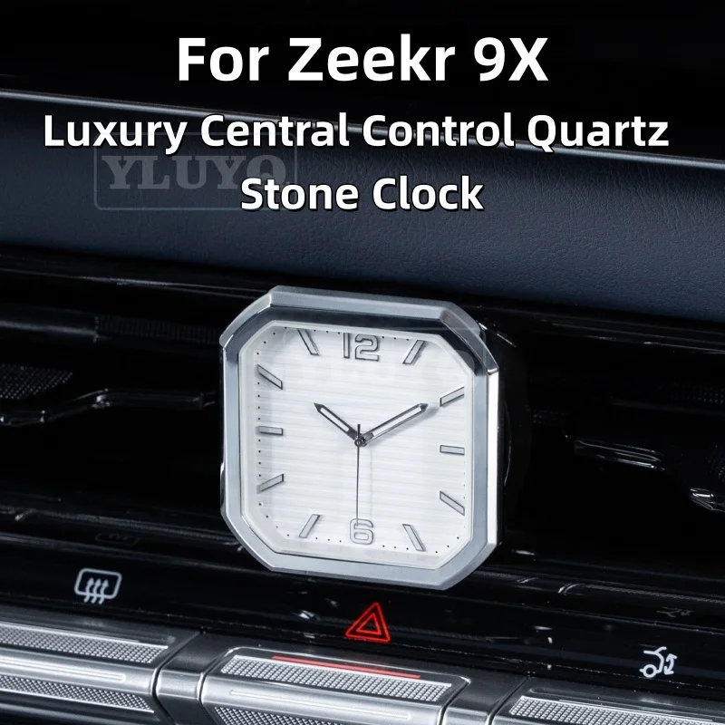 ZEEKR 9X Central Clock Car Dashboard Electronic Luminous Quartz Watch Car Interior Modification Accessories