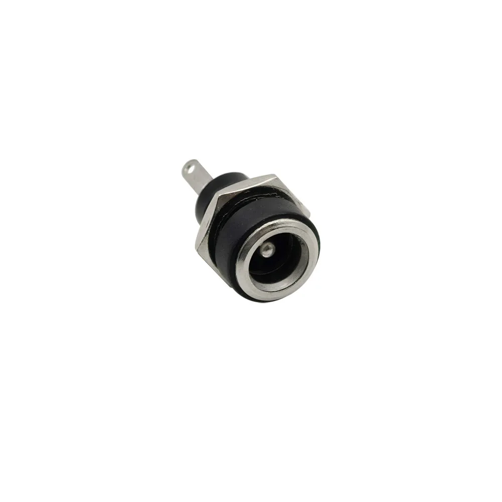 10/5/2Pcs 5.5X2.1Mm Dc Voeding Vrouw Jack Panel Mount Connector 5.5*2.1Mm Dc Socket Plug 2 Been Terminal Plug Adapter