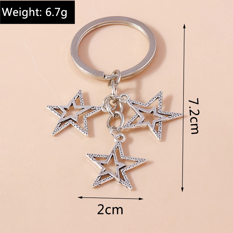Aihua Y2K Schlüsselanhänger Kristall Stern Schlüsselanhänger für Frauen Männer Freundschaft Geschenk Handtasche Dekoration handgemachten Schmuck – Detail 15