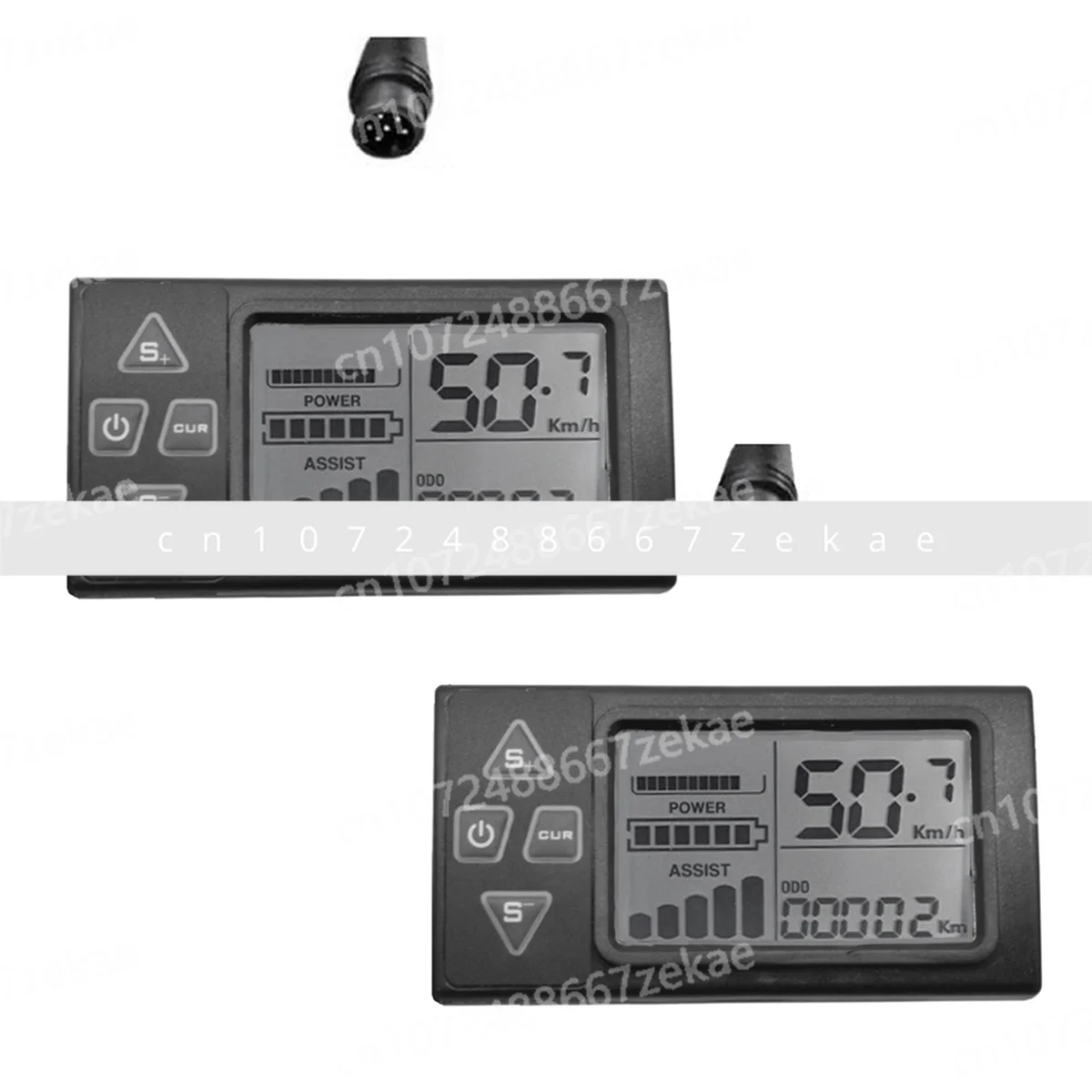 

Водонепроницаемый разъем спидометра с ручным управлением, новый электрический велосипед S861, ЖК-дисплей 6PIN для 24 В, 36 В, 48 В, Ebike