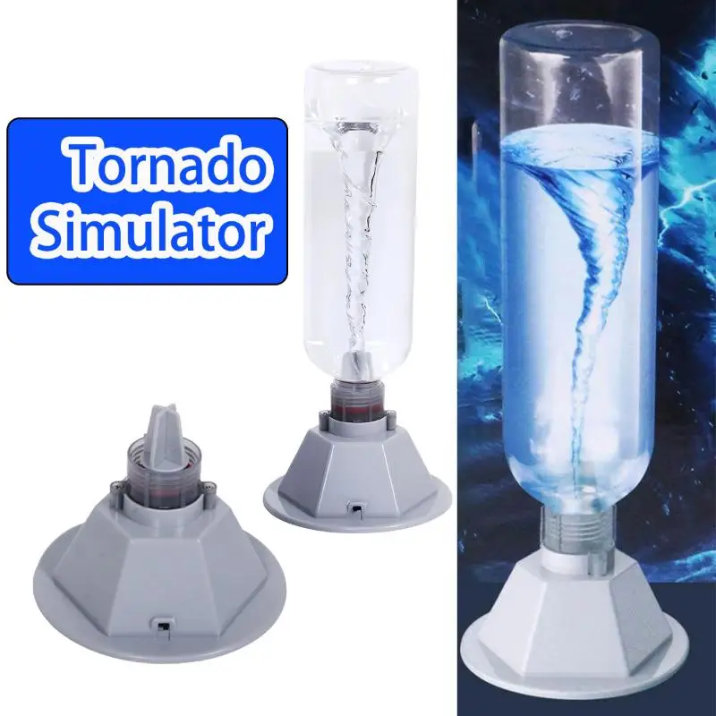 DIY Science Craft Twister Maker Kit Wind Water Simulator Easy Assembly Educational Toy Kids Learning Gift
