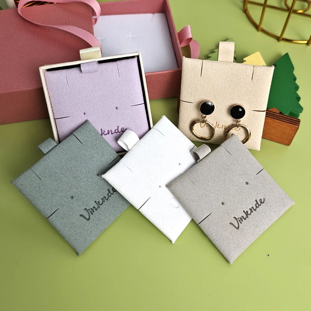 

White Earring Cards Earring Packaging Supplies Custom Logo Display Holder Jewelry Cards For Earring Necklace Keychain Bracelet