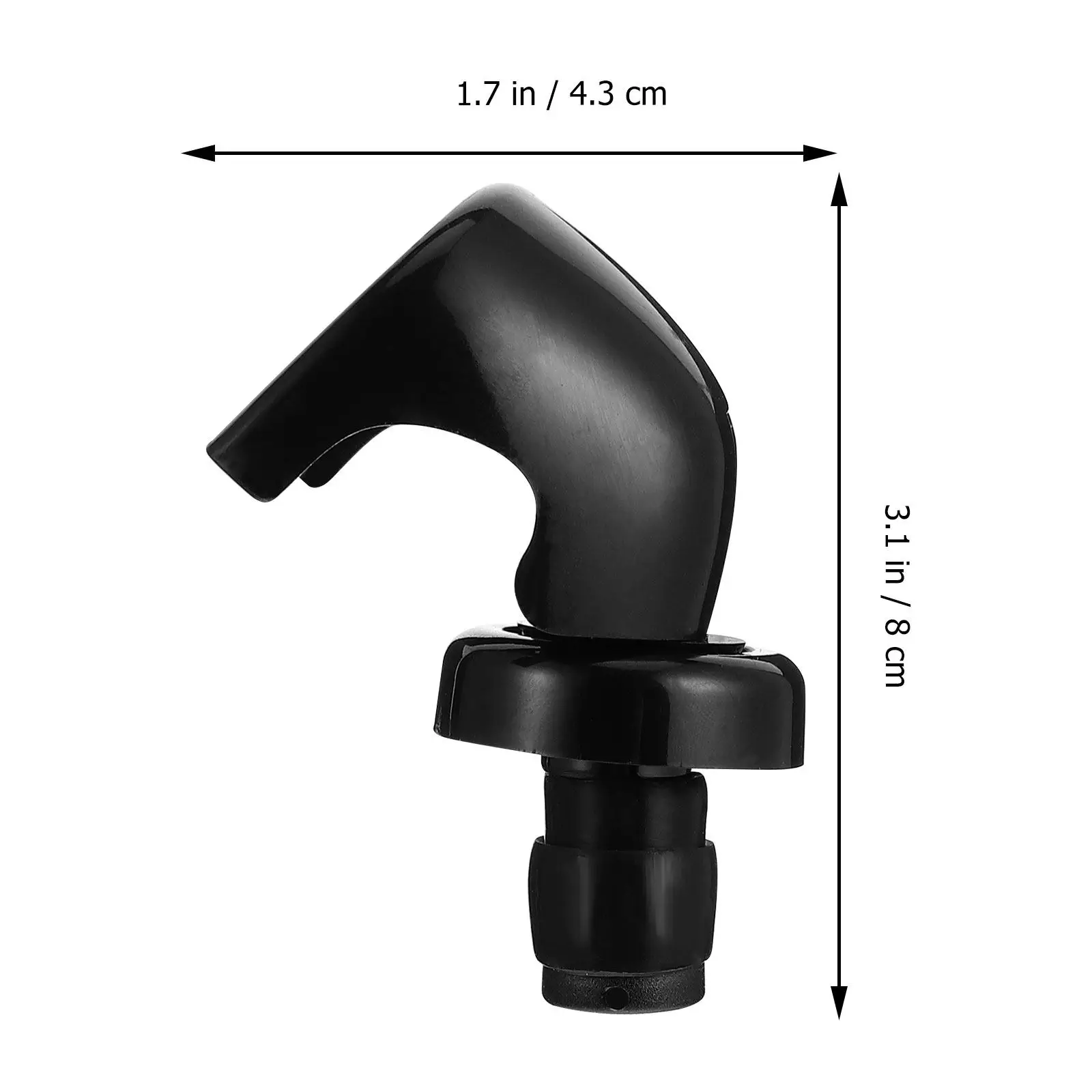 2Pcs Airtight Wine Bottle Stopper Silicone Acrylic Vacuum Seal Plug for Red Wine Beverages Oxidation Prevention
