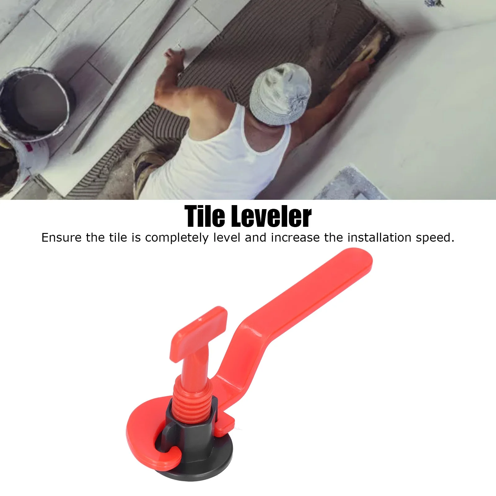 F2 50pcs Tile Leveling System Leveler Kit Floor Spacer Tool Set With Wrench For Home Useful Things For Home Home Accessories