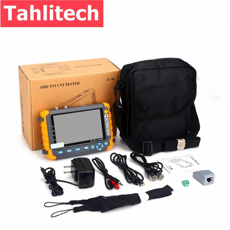 Mini CCTV Tester for AHD/CVI/TVI Camera Test Monitor 5inch with HDMI VGA Input CFTV CCTV  Monitor Tester