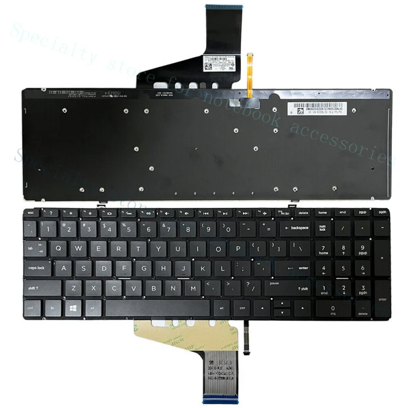 A+  US Keyboard Backlit Fit for HP Spectre X360 15-DF 15-DF1033DX 15-DF1043DX L30531-DH1