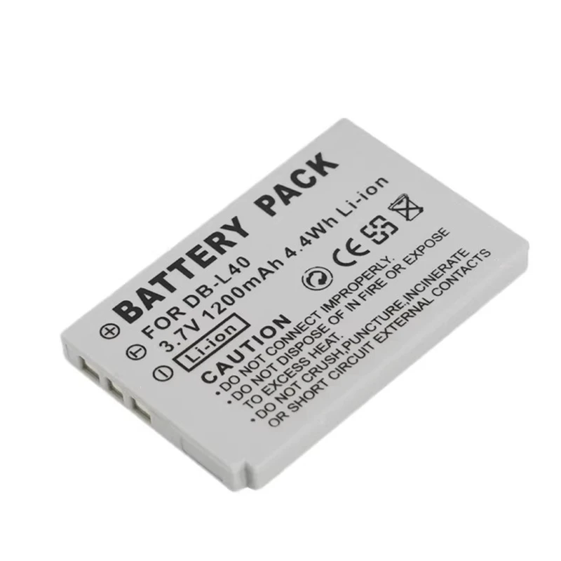 

DB-L40 1200mAh 3.7V Lithium Battery Pack for HD1 HD2 HD700 HD800 GX8 DBL40 Camera