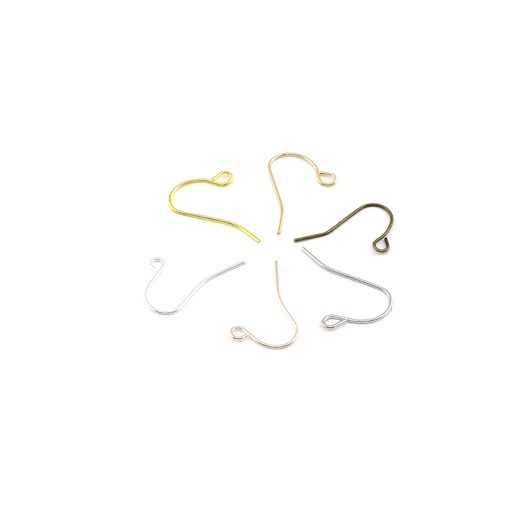 100 Pcs/lot 21*12 mm Earring Hooks Earwire Findings Earrings Clasps For Jewelry Making Diy Accessories